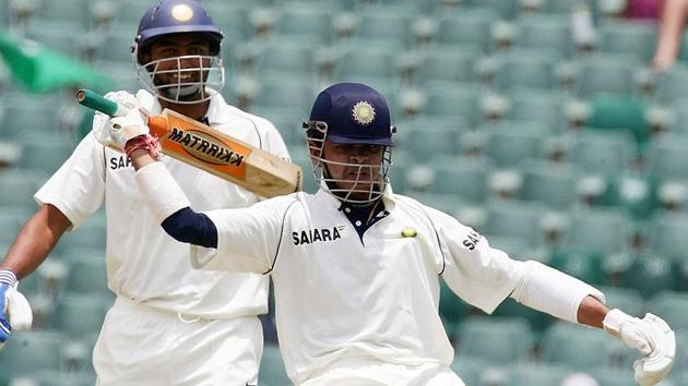 S Sreestanth of Indian cricket team breaks into his now famous dance after hitting South Africa cricket team pacer Andre Nel for a six during the Wanderers Test in 2006. (AFP) S Sreestanth of Indian cricket team breaks into his now famous dance after hitting South Africa cricket team pacer Andre Nel for a six during the Wanderers Test in 2006. (AFP)