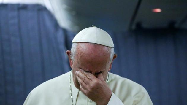 Pope Francis gestures during a news conference on board of the plane during his flight back from a trip to Chile and Peru. (Reuters Photo) Pope Francis gestures during a news conference on board of the plane during his flight back from a trip to Chile and Peru. (Reuters Photo)