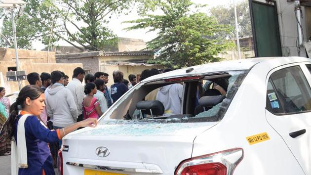 The rising number of vehicle vandalism in Pune city and its suburbs now has residents worried with the police failing to keep anti-social elements in check. (HT PHOTO) The rising number of vehicle vandalism in Pune city and its suburbs now has residents worried with the police failing to keep anti-social elements in check. (HT PHOTO)