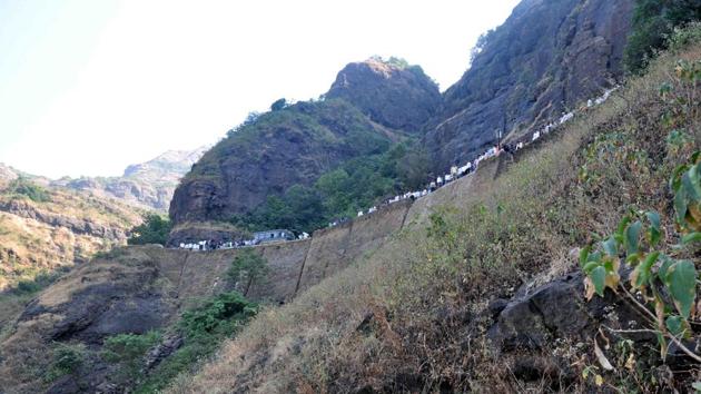 Situated in the western ghats, Malshej Ghat is a series of lush green mountains, from which waterfalls flow during the monsoon. (HT File Photo) Situated in the western ghats, Malshej Ghat is a series of lush green mountains, from which waterfalls flow during the monsoon. (HT File Photo)