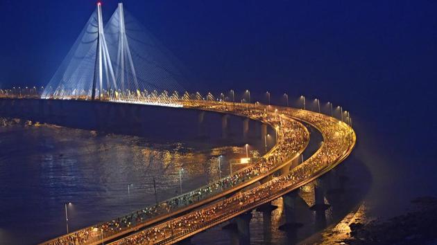 To break past records, set new ones or for charity –driven by causes of their own, 44,407 participants took to the streets for runs of various lengths in the 15th edition of the Tata Mumbai Marathon. The first such marathon took place in January 2004 to great fanfare. (Vijayanand Gupta / HT Photo)