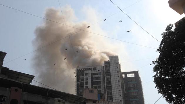 A 26-storey building in the Naupada area of Thane caught fire on Friday afternoon. (File) A 26-storey building in the Naupada area of Thane caught fire on Friday afternoon. (File)