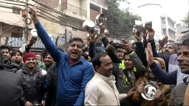 Traders in popular markets across Delhi shut shop today and participated in protests organised at six venues in the city against the sealing drive being carried out by municipal corporations on the direction of a Supreme Court-appointed monitoring committee. (ANI) Traders in popular markets across Delhi shut shop today and participated in protests organised at six venues in the city against the sealing drive being carried out by municipal corporations on the direction of a Supreme Court-appointed monitoring committee. (ANI)
