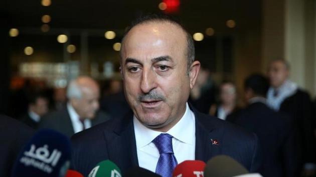 Turkish foreign minister Mevlut Cavusoglu speaks to the press after the UN General Assembly emergency special session on US President Donald Trump's decision to recognise Jerusalem as Israel's capital in New York on December 21, 2017. (Reuters) Turkish foreign minister Mevlut Cavusoglu speaks to the press after the UN General Assembly emergency special session on US President Donald Trump's decision to recognise Jerusalem as Israel's capital in New York on December 21, 2017. (Reuters)