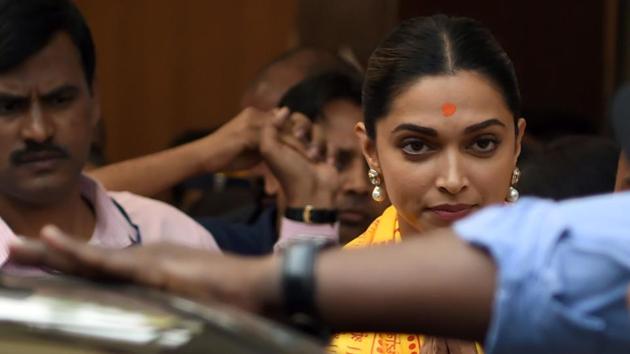 Deepika Padukone at Siddhivinayak Temple in Mumbai on Tuesday. Padmaavat is set for nationwide release on January 25. (AFP) Deepika Padukone at Siddhivinayak Temple in Mumbai on Tuesday. Padmaavat is set for nationwide release on January 25. (AFP)