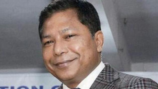 Meghalaya chief minister Mukul Sangma. Congress sources said the party was finding it difficult to get candidates in certain constituencies, especially those where the Congress MLAs had quit and joined the National People’s Party (NPP) or the BJP.(PTI File Photo)