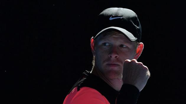 Britain's Kyle Edmund reacts to a point against Bulgaria's Grigor Dimitrov during their men's singles quarter-finals. (AFP) Britain's Kyle Edmund reacts to a point against Bulgaria's Grigor Dimitrov during their men's singles quarter-finals. (AFP)