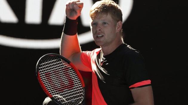 Kyle Edmund defeated Grigor Dimitrov 6-4, 3-6, 6-3, 6-4 to advance to the semi-finals of the Australian Open tennis tournament. (REUTERS) Kyle Edmund defeated Grigor Dimitrov 6-4, 3-6, 6-3, 6-4 to advance to the semi-finals of the Australian Open tennis tournament. (REUTERS)