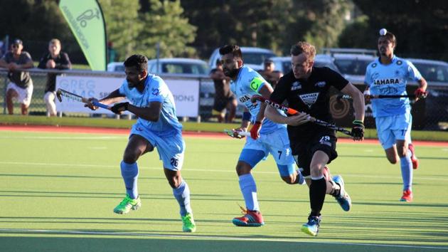 India prevailed 3-2 over New Zealand in the second leg of the four-nation hockey tournament. (Hockey India) India prevailed 3-2 over New Zealand in the second leg of the four-nation hockey tournament. (Hockey India)