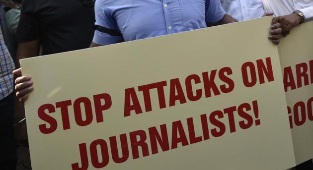 Biplap Dey, a freelance journalist, was attacked and his camera and mobile phone damaged by alleged timber smugglers on Tuesday night. (HT File Photo) Biplap Dey, a freelance journalist, was attacked and his camera and mobile phone damaged by alleged timber smugglers on Tuesday night. (HT File Photo)