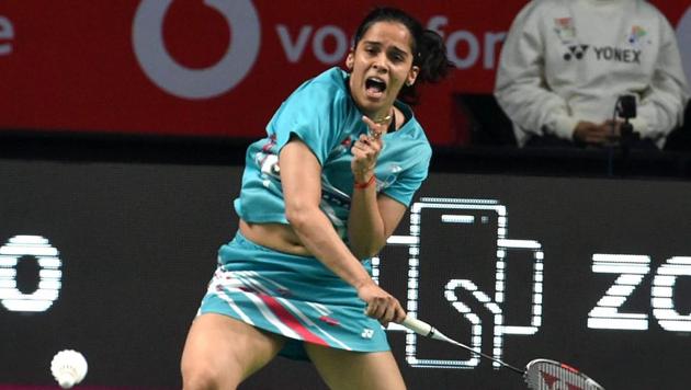 Saina Nehwal scripted a thrilling win at the Indonesia Masters badminton on Wednesday.(PTI)