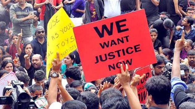 People stage a protest over the sexual assault of a 6-year-old. A recent report of the National Crime Records Bureau for 2016 shows Haryana recorded the highest rate of gangrapes per one lakh population in the country for the third year in a row.(File Photo) People stage a protest over the sexual assault of a 6-year-old. A recent report of the National Crime Records Bureau for 2016 shows Haryana recorded the highest rate of gangrapes per one lakh population in the country for the third year in a row.(File Photo)