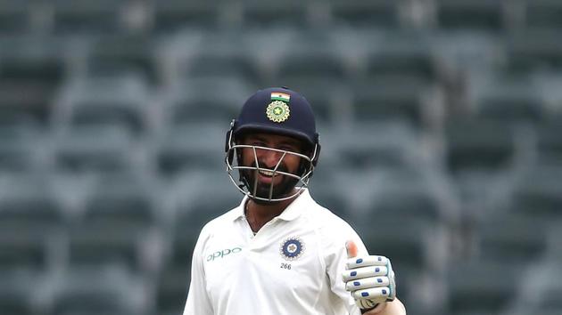 Cheteshwar Pujara supported his captain and withstood the fast bowling barrage. (BCCI )