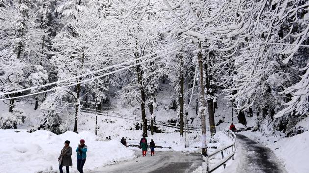 Last year, it had received the season’s first snowfall on January 6, but this year it was much delayed. (Deepak Sansta/HT) Last year, it had received the season’s first snowfall on January 6, but this year it was much delayed. (Deepak Sansta/HT)