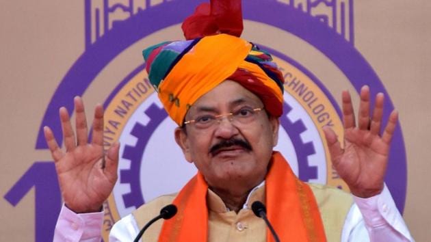 Vice President M Venkaiah Naidu during the 12th convocation ceremony of Malaviya National Institute of Technology in Jaipur on January 6. (PTI Photo) Vice President M Venkaiah Naidu during the 12th convocation ceremony of Malaviya National Institute of Technology in Jaipur on January 6. (PTI Photo)