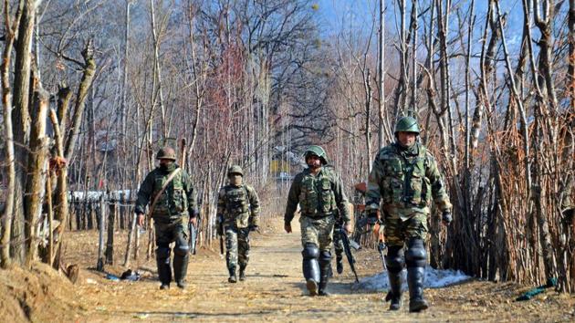 Army personnel during an encounter at Kokarnag in Anantnag district of South Kashmir. (PTI File Photo) Army personnel during an encounter at Kokarnag in Anantnag district of South Kashmir. (PTI File Photo)