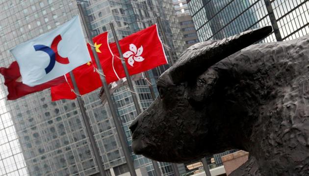 Flag of the Hong Kong exchange, and China and Hong Kong. A US official warned Hong Kong it must stop the city being used as a safe harbour for illicit trade with North Korea. (REUTERS) Flag of the Hong Kong exchange, and China and Hong Kong. A US official warned Hong Kong it must stop the city being used as a safe harbour for illicit trade with North Korea. (REUTERS)