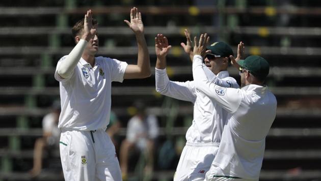 Day 1 of the third and final Test more or less belonged to South Africa as India were bowled out for 187 at the Wanderers Stadium in Johannesburg on Wednesday. (AP) Day 1 of the third and final Test more or less belonged to South Africa as India were bowled out for 187 at the Wanderers Stadium in Johannesburg on Wednesday. (AP)