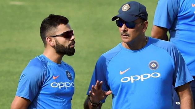 Virat Kohli, the Indian cricket team skipper, said the team had five days to prepare for the series. Ravi Shastri said the team needed at least 10 days to prepare in South Africa and the BCCI’s planning was not ideal.(PTI)