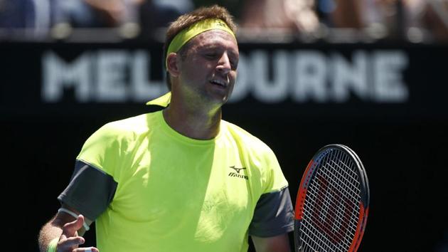 Tennys Sandgren lost his quarterfinal match against Chung Hyeon of South Korea in the Australian Open on Wednesday. (REUTERS) Tennys Sandgren lost his quarterfinal match against Chung Hyeon of South Korea in the Australian Open on Wednesday. (REUTERS)