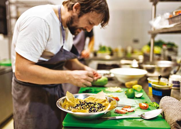 Chef Rene Redzepi hard at work at his Noma Mexico pop-up (Vincent Long) Chef Rene Redzepi hard at work at his Noma Mexico pop-up (Vincent Long)