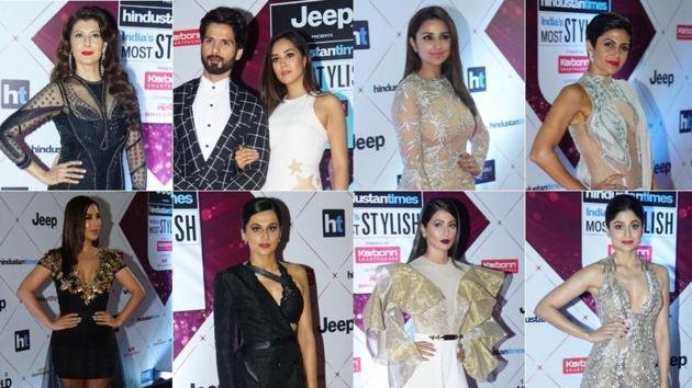 The HT India’s Most Stylish awards red carpet rocked a sartorial monochrome storm with many celebs opting for a muted colour palette. (HT Photo) The HT India’s Most Stylish awards red carpet rocked a sartorial monochrome storm with many celebs opting for a muted colour palette. (HT Photo)