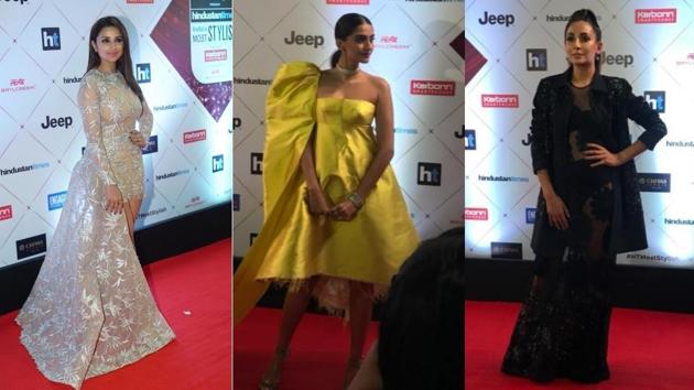 Parineeti Chopra was given the Style Gamechanger (female) award. Sonam Kapoor and Monica Dogra dazzled in their stylish outfits for the evening. (HT Photo) Parineeti Chopra was given the Style Gamechanger (female) award. Sonam Kapoor and Monica Dogra dazzled in their stylish outfits for the evening. (HT Photo)