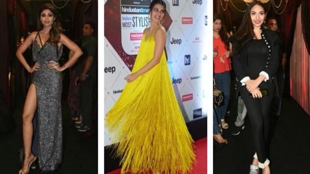 Shilpa Shetty got the Most Stylish Author award. “Style is having to express much without saying anything,” she said in her speech. Kriti Sanon was given the Most Stylish Youth Icon (female) award. (HT PHoto) Shilpa Shetty got the Most Stylish Author award. “Style is having to express much without saying anything,” she said in her speech. Kriti Sanon was given the Most Stylish Youth Icon (female) award. (HT PHoto)