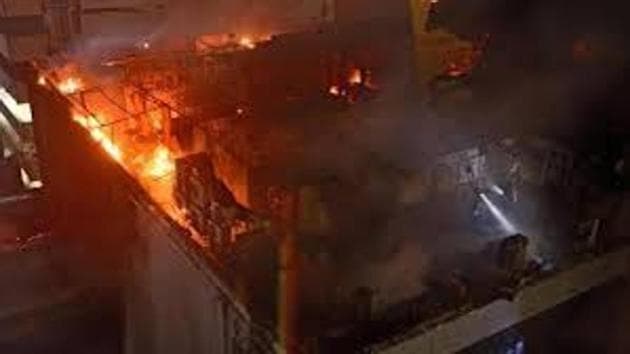 The fire killed 14 people and injured 55.(HT File)
