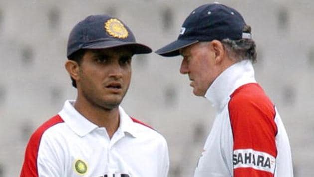 Former Indian cricket team captain Sourav Ganguly (L) reveals new details of his fallout with Greg Chappell during the latter’s stint as coach.(AFP/Getty Images)