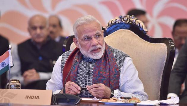 In this photograph released by the Indian PIB, Prime Minister Narendra Modi (C) speaks during the ASEAN India Commemorative Summit in New Delhi. (AFP) In this photograph released by the Indian PIB, Prime Minister Narendra Modi (C) speaks during the ASEAN India Commemorative Summit in New Delhi. (AFP)