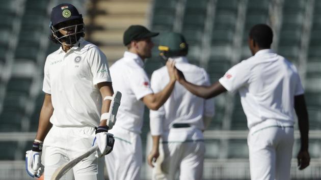 The pitch for the Johannesburg Test has offered favourable conditions to pace bowlers, leading to India being bowled out for 187 on Day 1. Sourav Ganguly has been critical of the surface offered by South Africa.(AP)