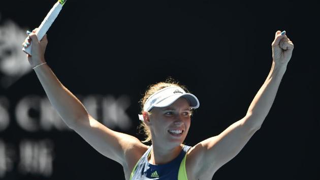 Meanwhile, Wozniacki beat Elise Mertens in straight sets 6-3, 7-6 on Thursday. (AFP)