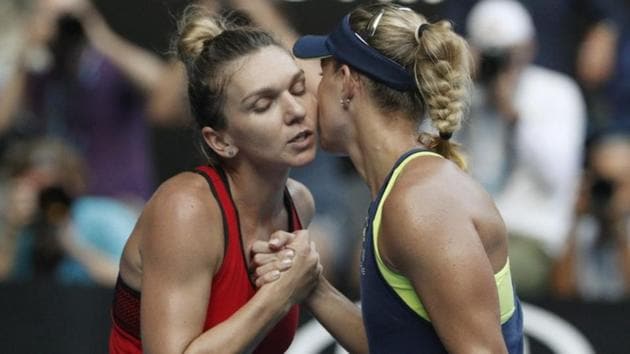 Halep will take on Caroline Wozniacki in the final. (REUTERS)