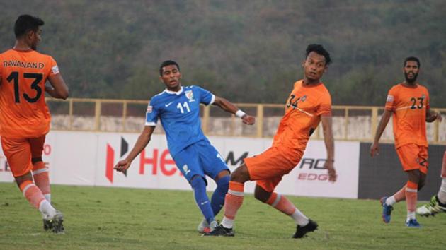Indian Arrows beat Chennai City in their I-League “home” match in Goa on November 30, 2017. (AIFF) Indian Arrows beat Chennai City in their I-League “home” match in Goa on November 30, 2017. (AIFF)