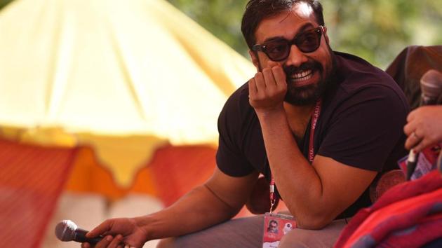 “We can try to run from it as much as we want, but the caste system exists in India. It existed when I was growing up, and it still exists,” said filmmaker Anurag Kashyap during a session titled The Hit Man: Anurag Kashyap at the Jaipur Literature Festival on Friday.(Raj K Raj/HT PHOTO)