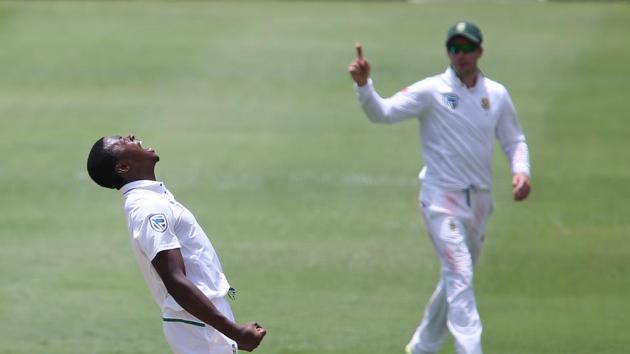 But Kagiso Rabada halted India’s momentum as he removed Vijay (25) on the second last ball before lunch. (BCCI ) 