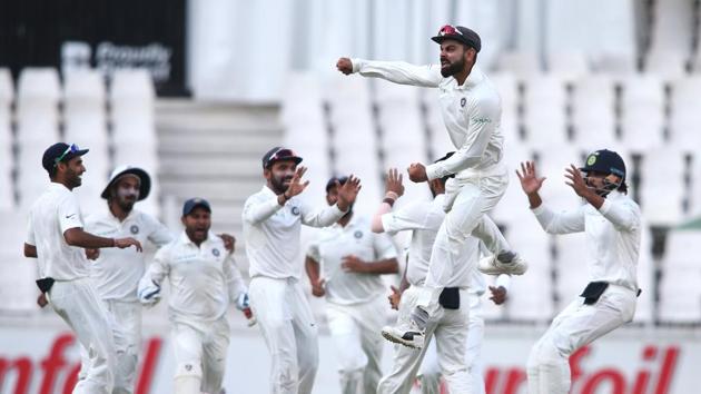 In reply, Aiden Markram (4) failed for the second time in the Test when he edged a rising ball from Mohammed Shami to wicketkeeper Partiv Patel to give India an early breakthrough. (BCCI ) 