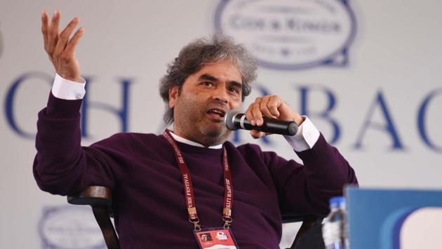 Preti Taneja (not in picture) and Vishal Bhardwaj in conversation during ‘Revolutionary Poets: On Hamlet, Haider and Shakespeare’s Ability to Speak Truth to Power’ session. The conversation predictably meandered to the freedom to make films. “What’s been happening for four years now is ‘chutzpah’. If the Supreme Court says release a film, and it is still not released, that’s ‘Chutzpah’, isn’t it?” (Raj K Raj / HT Photo) Preti Taneja (not in picture) and Vishal Bhardwaj in conversation during ‘Revolutionary Poets: On Hamlet, Haider and Shakespeare’s Ability to Speak Truth to Power’ session. The conversation predictably meandered to the freedom to make films. “What’s been happening for four years now is ‘chutzpah’. If the Supreme Court says release a film, and it is still not released, that’s ‘Chutzpah’, isn’t it?” (Raj K Raj / HT Photo)