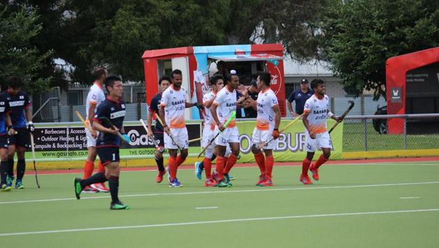 The Indian hockey team defeated Japan to enter the final of the four-nation invitational tournament in Hamilton on Saturday. (Hockey India) The Indian hockey team defeated Japan to enter the final of the four-nation invitational tournament in Hamilton on Saturday. (Hockey India)