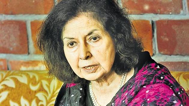 Sahgal has been a regular at almost every other literary event in the past six months and at each event, she has carried on with similar relentless attacks on Hindutva. (HT File Photo) Sahgal has been a regular at almost every other literary event in the past six months and at each event, she has carried on with similar relentless attacks on Hindutva. (HT File Photo)