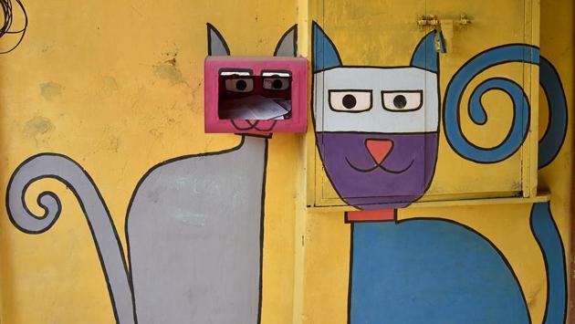 The project is a CSR initiative of FruitBowl Digital, in association with Mumbai Metro One, Snowcem Paints and Co.Lab.Oratory Asia. (Kunal Patil/HT Photo)