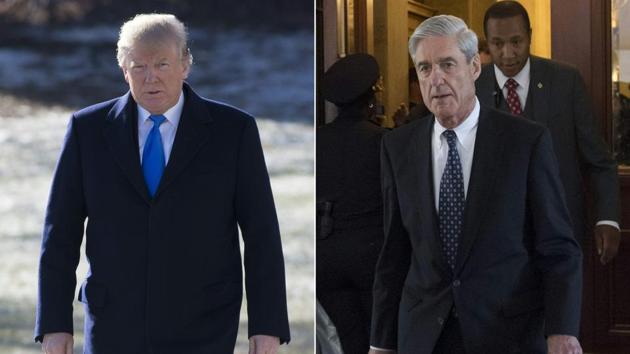 A combination of pictures shows US President Donald Trump and former FBI director Robert Mueller. (AFP) A combination of pictures shows US President Donald Trump and former FBI director Robert Mueller. (AFP)