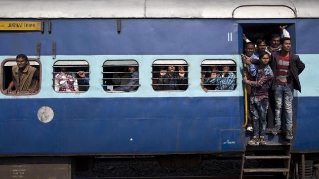 Trains have been stranded at new Haflong railway station after two people died of injuries sustained in a protest rally that turned violent in Maibong on Thursday. (AP File Photo/Representative Photo) Trains have been stranded at new Haflong railway station after two people died of injuries sustained in a protest rally that turned violent in Maibong on Thursday. (AP File Photo/Representative Photo)