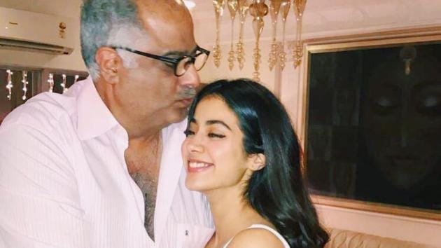 Boney Kapoor with his daughter Janhvi. (Instagram) Boney Kapoor with his daughter Janhvi. (Instagram)
