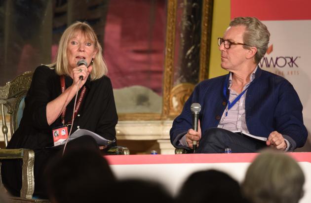 Lucy Hughes-Hallett in conversation with Adam Nicolson during “Cleopatra: Queen, Lover, Legend” session, in Jaipur Literature Festival (JLF) ) at Diggi Palace in Rajasthan, India, on Sunday, January 28, 2018. (Raj K Raj/HT Photo) Lucy Hughes-Hallett in conversation with Adam Nicolson during “Cleopatra: Queen, Lover, Legend” session, in Jaipur Literature Festival (JLF) ) at Diggi Palace in Rajasthan, India, on Sunday, January 28, 2018. (Raj K Raj/HT Photo)