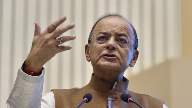 Union Minister for Finance and Corporate Affairs, Arun Jaitley addresses at the Investiture Ceremony and International Customs Day 2018, in New Delhi on Saturday. (PTI) Union Minister for Finance and Corporate Affairs, Arun Jaitley addresses at the Investiture Ceremony and International Customs Day 2018, in New Delhi on Saturday. (PTI)