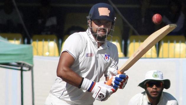 Uttar Pradesh captain Suresh Raina in action during a Ranji Trophy match against Assam in Guwahati in November 2017. Raina has been named in the Indian T20 squad for the three-match series in South Africa(PTI)