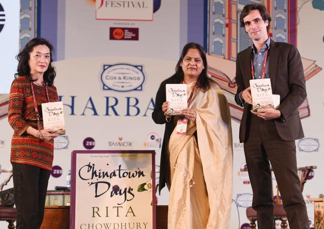Book launch of Chinatown Days by Rita Chowdhury in Jaipur Literature Festival (JLF) at Diggi Palace in Jaipur, Rajasthan, India, on Sunday, January 28, 2018. (Raj K Raj/HT Photo) Book launch of Chinatown Days by Rita Chowdhury in Jaipur Literature Festival (JLF) at Diggi Palace in Jaipur, Rajasthan, India, on Sunday, January 28, 2018. (Raj K Raj/HT Photo)