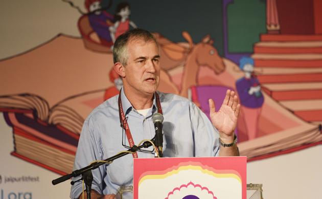 Victor Mallet during River of Life, River of Death: The Ganges and India’s Future session in Jaipur Literature Festival (JLF) at Diggi Palace in Rajasthan, India, on Sunday, January 28, 2018. (Raj K Raj/HT Photo) Victor Mallet during River of Life, River of Death: The Ganges and India’s Future session in Jaipur Literature Festival (JLF) at Diggi Palace in Rajasthan, India, on Sunday, January 28, 2018. (Raj K Raj/HT Photo)